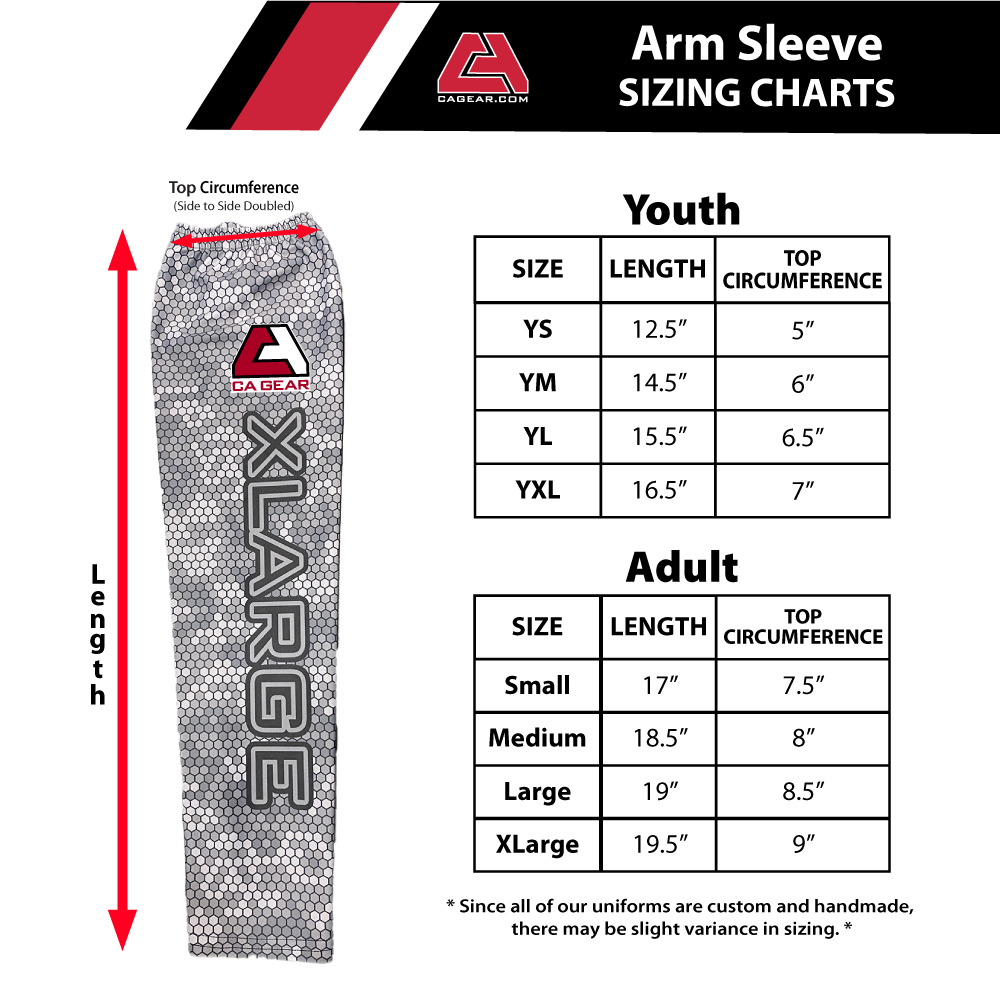 Custom Pants Sizing Chart -  – Team Gear Canada