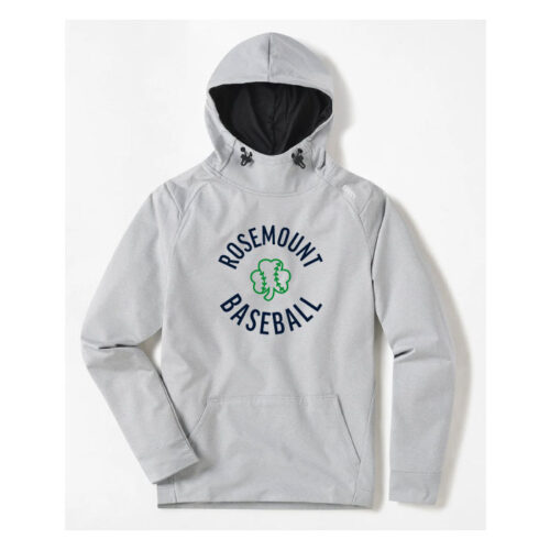 Rosemount Baseball - 3D Embroidered UNRL Crossover Hoodie II - Image 2