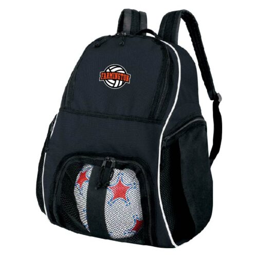 Farmington Volleyball Club - Black Embroidered Backpack (327850)