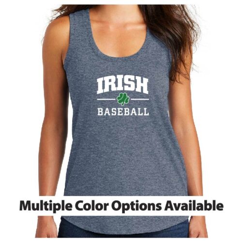 RHS Baseball - Printed Women’s Perfect Tri Racerback Tank - Irish Block (DM138L)