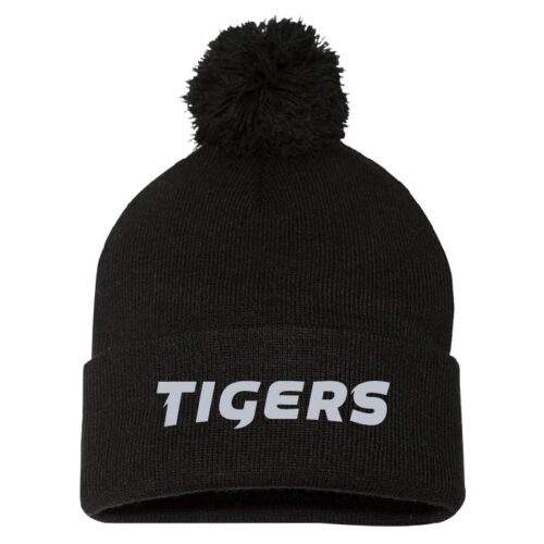 Farmington Special Olympics - Black Embroidered Pom Stocking Cap (SP15)