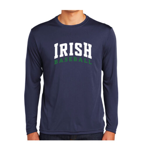 Rosemount Baseball - Navy Longsleeve Printed Performance Tee (ST350LS) - Image 2