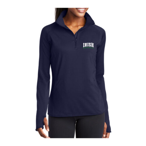 Rosemount Baseball - Navy Ladies Embroidered Stretch 1/4 Zip Pullover (LST850)