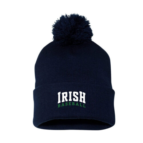 Rosemount Baseball - Navy Embroidered Pom Stocking Cap (SP15)