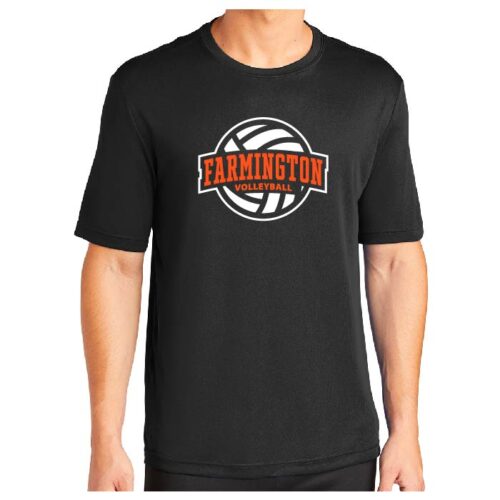 Farmington Volleyball Club - Black Printed Performance Tee (ST350)