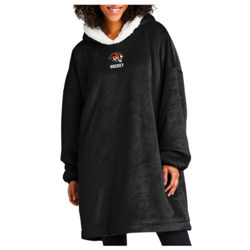 Farmington Hockey - Black Wearable Blanket (BP41)