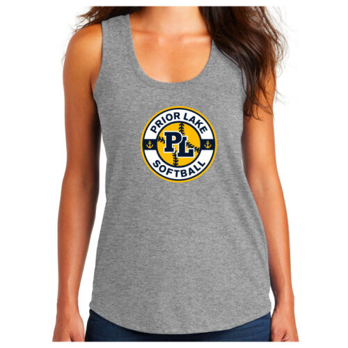 Prior Lake High School Softball - Printed Women’s Perfect Tri Racerback Tank (DM138L) - Image 2