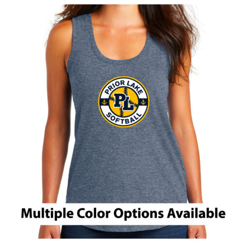 Prior Lake High School Softball - Printed Women’s Perfect Tri Racerback Tank (DM138L)