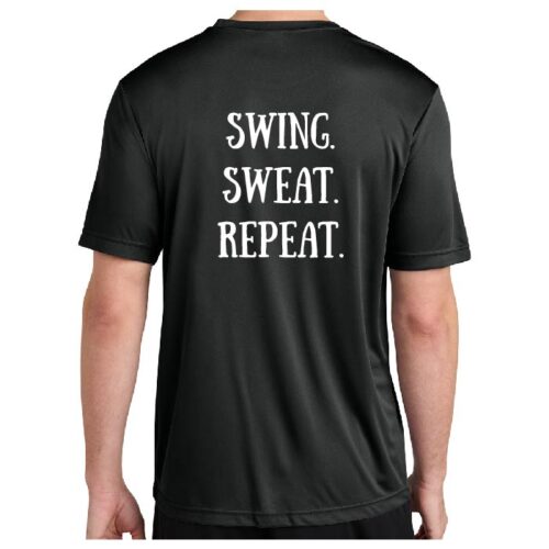 Farmington Fastpitch - Black "PRACTICE" Shirt Printed Performance Tee (ST350) - Image 2