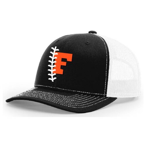 Farmington Fastpitch - Black/White Embroidered Snapback Baseball Cap (112)