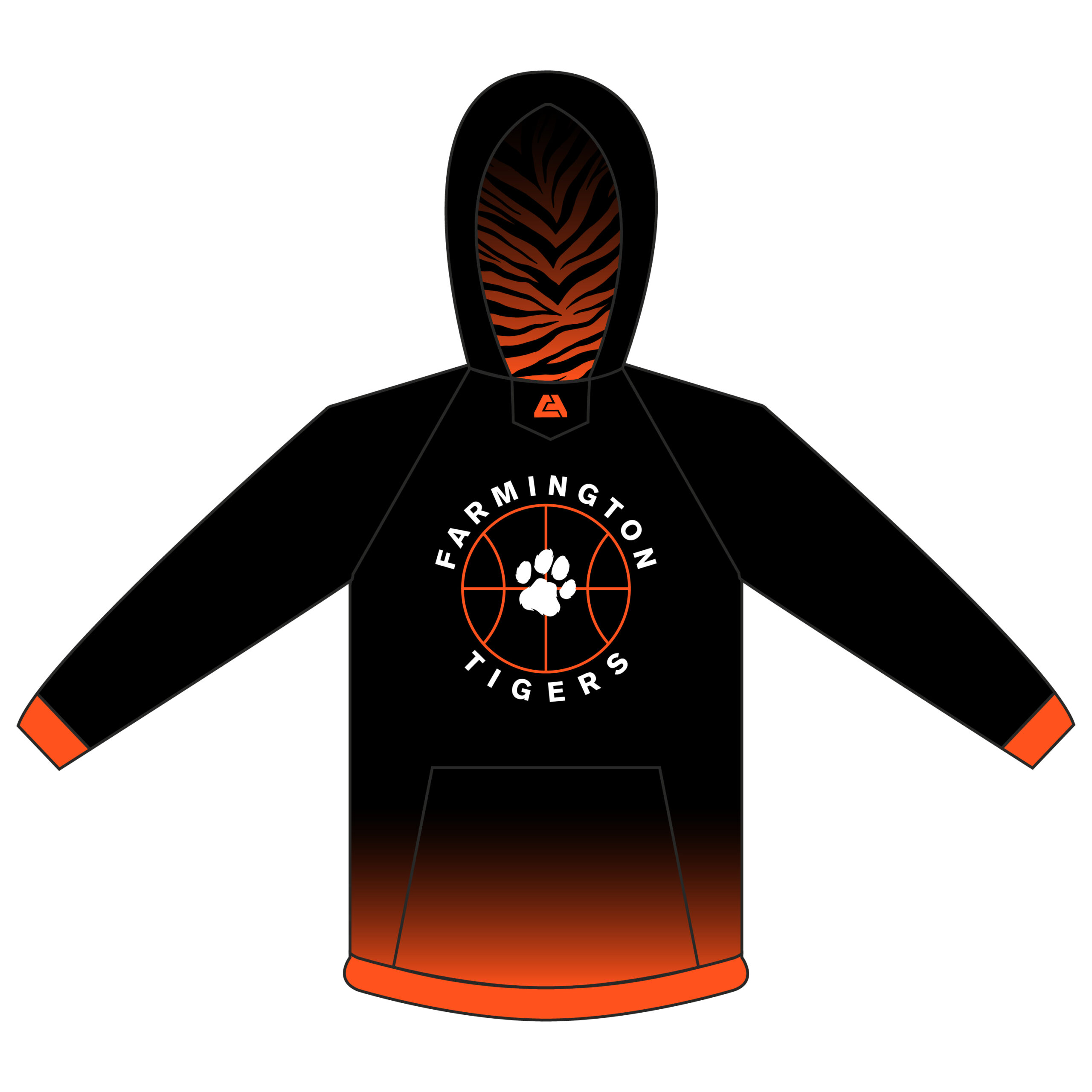 Farmington Youth Basketball - Full-Dye Hoodie | Custom Apparel Inc.