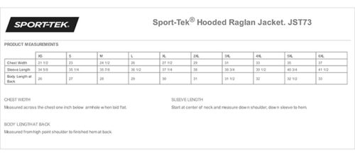 Eagan High School Softball - Black Embroidered Hooded Raglan Jacket (JST73) - Image 3