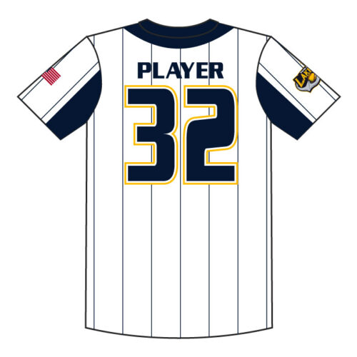 Prior Lake Fastpitch - Full-Dye White 2-Button Team Jersey - Image 2