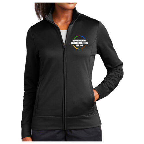 District 196 Department of Mathematics - Black Ladies Embroidered Full-Zip Jacket (LST241)