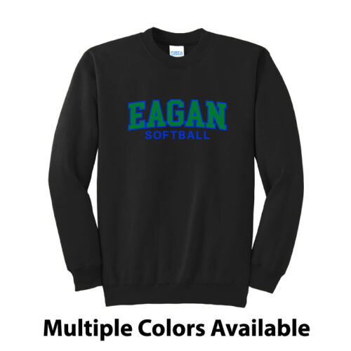 Eagan High School Softball - Printed Fleece Crewneck Sweatshirt (PC90)