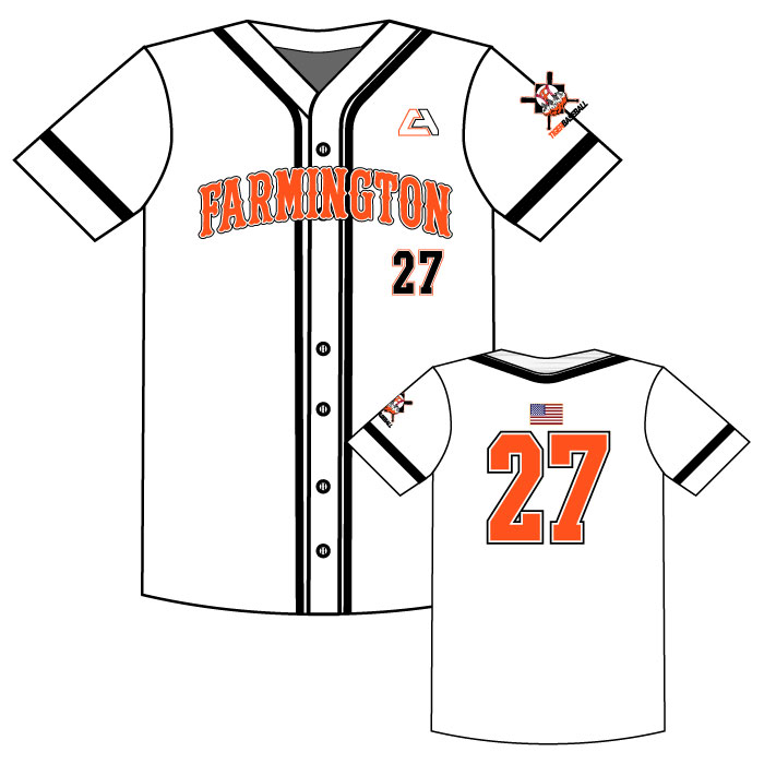 Custom White Bombers Baseball/Softball Jersey