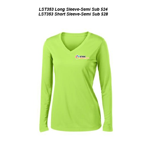 Sport-Tek LST353 Women's V-Neck PosiCharge Competitor T-Shirt 